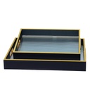 Lot de 2 Plateaux de Service En Bois M2