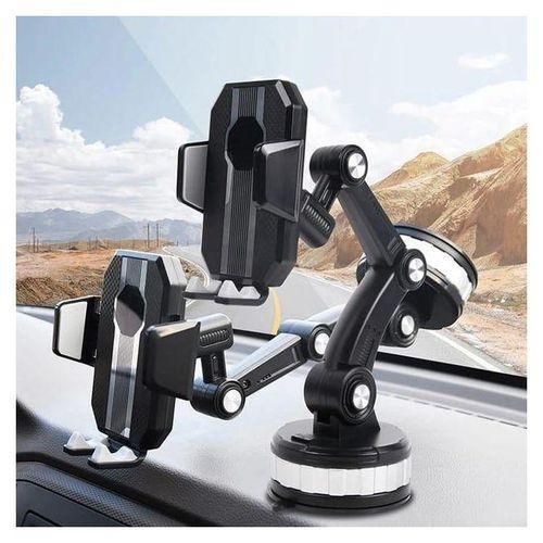 Support Téléphone Voiture Universel avec Ventouse 360° et Mécanisme de Verrouillage